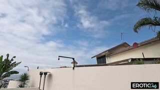 Tattooed Sweetheart with Red Hair Rides Hard Outdoors on Aged Stud in Wild Fetish Bang Scene