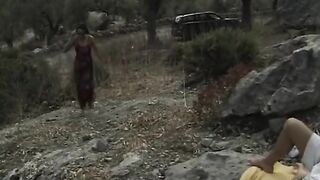 In Spain Underneath Hawt Sun, Lesbian babes, Spectators, by the Pool