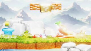 Petite Plumber Fights to Climb Out Blond's Booty– CG NSFW Animation