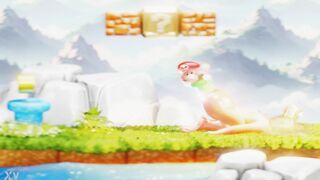 Petite Plumber Fights to Climb Out Blond's Booty– CG NSFW Animation