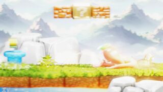 Petite Plumber Fights to Climb Out Blond's Booty– CG NSFW Animation