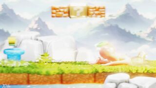 Petite Plumber Fights to Climb Out Blond's Booty– CG NSFW Animation