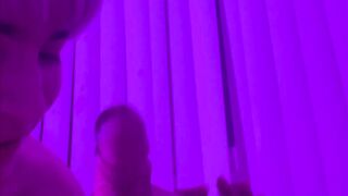 I tickle frenulum with my tongue and do oral job, cum in my throat lots of cum and groans. ASMR