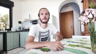 ITALIAN GARDENER... Breasty woman pays him in kind with a Spanish beauty [ITALIAN DIALOGUES]