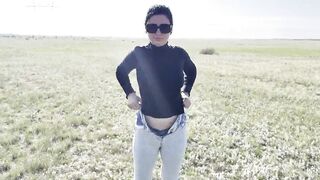 Compilation of public pissing in nature! Showing pads! POV! FREE!