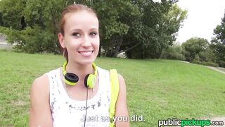 Mofos - Redhead gets picked up in the park