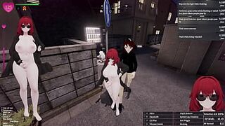 Secret Flasher Manaka - Walking in the town, voyeur game