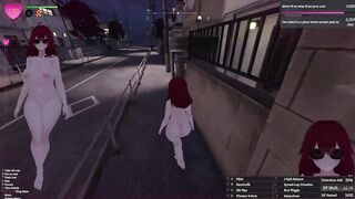 Secret Flasher Manaka - Walking in the town, voyeur game