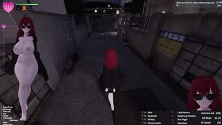 Secret Flasher Manaka - Walking in the town, voyeur game