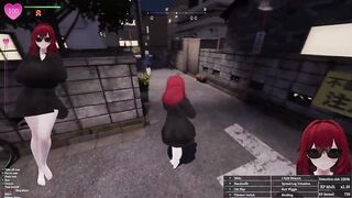 Secret Flasher Manaka - Walking in the town, voyeur game