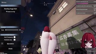 Secret Flasher Manaka - Walking in the town, voyeur game