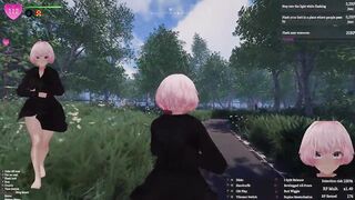 Secret Flasher Manaka - Walking in Park, voyeur game