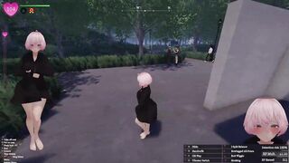 Secret Flasher Manaka - Walking in Park, voyeur game