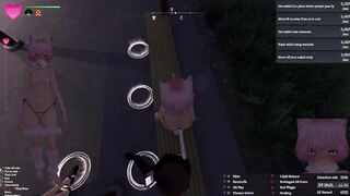 Secret Flasher Manaka - Walking in Park, voyeur game