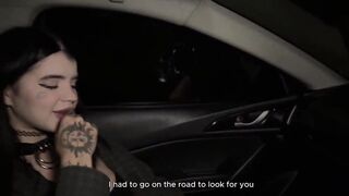 the rock beauty decided to stretch her juicy holes with a taxi driver's moist wang.