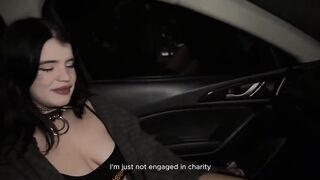 the rock beauty decided to stretch her juicy holes with a taxi driver's moist wang.