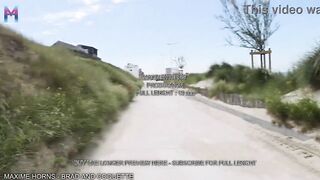 Outdoor screw with 2 wench cuties cum, heat & wild enjoyment