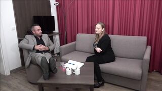 RIPPED OFF BY THE FAKE BOSS!!! CREAMPIE instead of an internship!