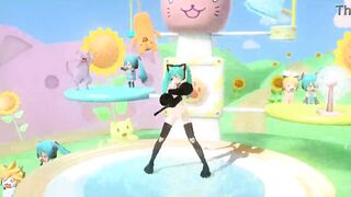 Hatsune Miku gatita desnuda