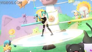 Hatsune Miku gatita desnuda