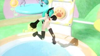 Hatsune Miku gatita desnuda