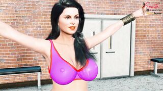 Breasty Savita Bhabhi enjoyed a sex lesson with her yoga instructor.