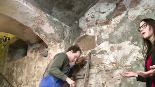 Large butt brunette hair gets hard anal screw from her fucker