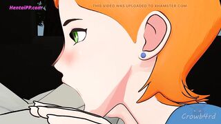 Gwen Helping Her Ally With Quick Oral-job ( Parody Toon )