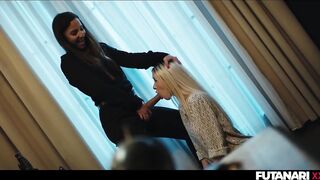 Cute Tiny Golden-haired Beauty Nata Gold Facefucked by Concupiscent Real Life Shemale hentai Tranny Amirah - It Follows Parody