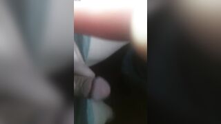Tranny Ladyboy transsexual jerks off a large lonely ramrod