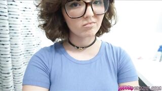 My smokin' sexy stepsister is in love with my shlong. Favourable for me, 'cuz truly, that babe's SMOKIN' SEXY! What a set of melons on her and a soft hairless twat