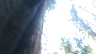 Sexy blond and Hot dude bang in the Sequoias