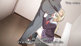 Breasty comics teen drilled