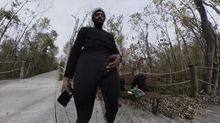 Public masturbation at the park