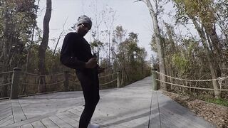 Public masturbation at the park