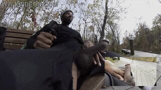 Public masturbation at the park