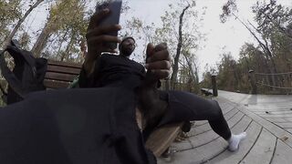 Public masturbation at the park