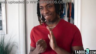 Large ebony cocked stud screwing 2 breasty ebony lesbo doxies