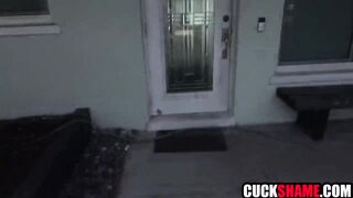 Cuckold spouse enjoys spying on cheating wife