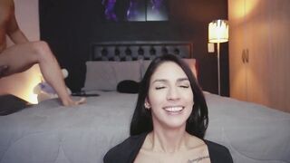 sucking shlong and make him cum in my throat