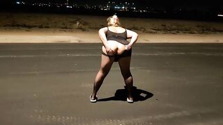 Thick big beautiful woman wife public enjoyment with spouse after a night out! BadBlondieMonroe