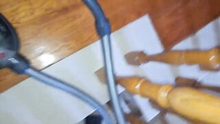 Lalin girl maid banged on the stairs