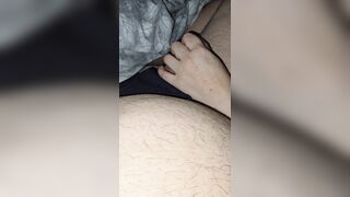 Step mama watches step daughter stroke her boyfriend large dong