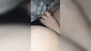 Step mama watches step daughter stroke her boyfriend large dong