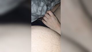 Step mama watches step daughter stroke her boyfriend large dong