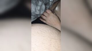 Step mama watches step daughter stroke her boyfriend large dong
