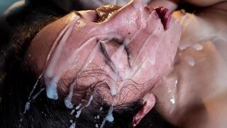 Her 1st Coarse Bukkake Screw Party Fuckfest