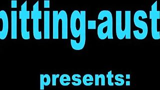 Youthful mistresse spits on mature pair