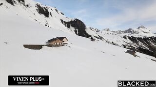 BLACKED Hawt Recent Hotty Group Blake Blossom, Sky Wonderland & Scarlet Skies Have Avid three BBC Fuckfest