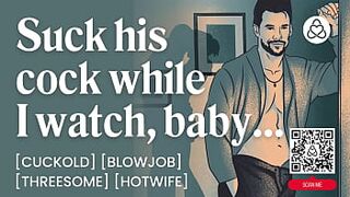 Hotwife Bangs Some other Stud During the time that Spouse Watches – Blow job & Male+Male+Female Trio – ASMR Porn Erotic Audio Story